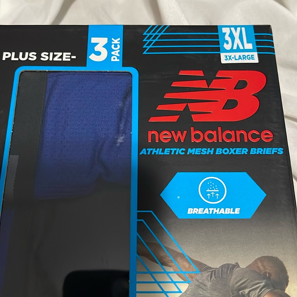 NIP- New Balance - Men’s 4XL. 3 pack mesh boxer briefs - Picture 3 of 6
